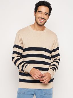Club York - Beige Round Neck Sweater