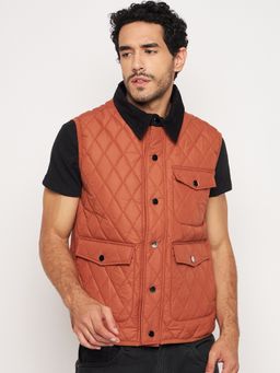 Club York - Rust Front Zipper Jacket