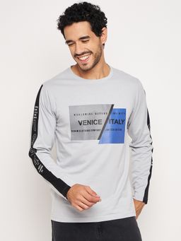 Club York - Light Grey Printed T-Shirt