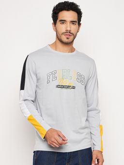 Club York - Light Grey Printed T-Shirt