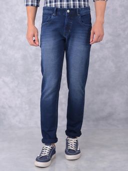 CRIMSOUNE CLUB - Mens Navy Blue Jeans