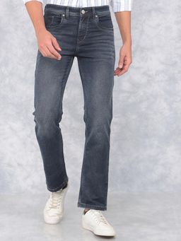 CRIMSOUNE CLUB - Mens Grey Straight Jeans