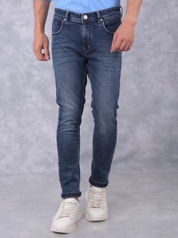 CRIMSOUNE CLUB - Mens Blue Skinny Jeans