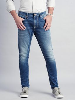 ROOKIES - Med Blue 5 Pocket Low-Rise Ankle Length Jeans