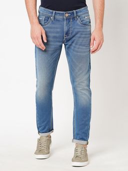 ROOKIES - Mens Lowries Slim Knitted Jeans with Tapered Ankles
