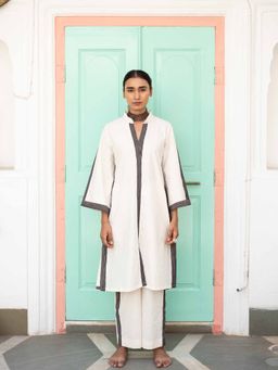 Avaasya Jaipur - Como Co-Ord Kurta & Pant Off White (Set of 2)