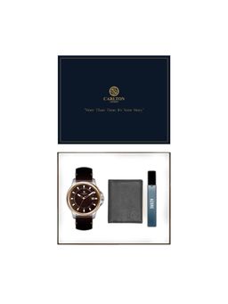 Carlton London - Men Gift Set of 3 Azure Perfume + Watch + Card Holder (M)