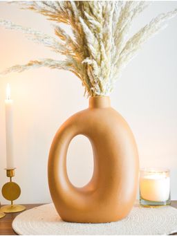 Hollyhock - Terracotta Acadia Stoneware Vase