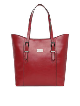 KLEIO - PU Leather Spacious Tote Handbag for Women