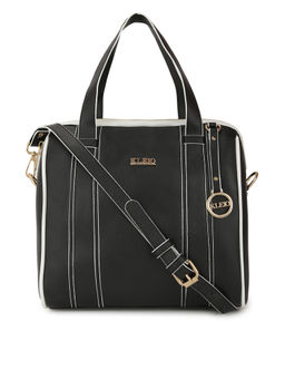 KLEIO - Solid Color PU Leather Satchel Handbag For Women