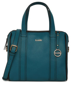 KLEIO - Solid Color PU Leather Satchel Handbag For Women