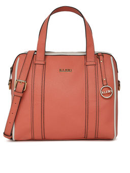 KLEIO - Solid Color PU Leather Satchel Handbag For Women
