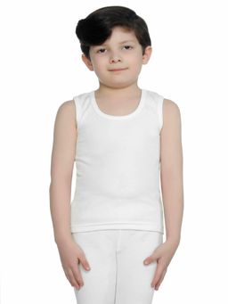 Bodycare - Unisex Thermal Top Round Neck Sleeveless -White
