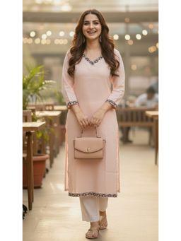Surhi - Cotton Solid Kurta