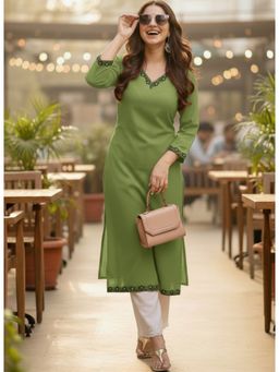 Surhi - Cotton Solid Kurta