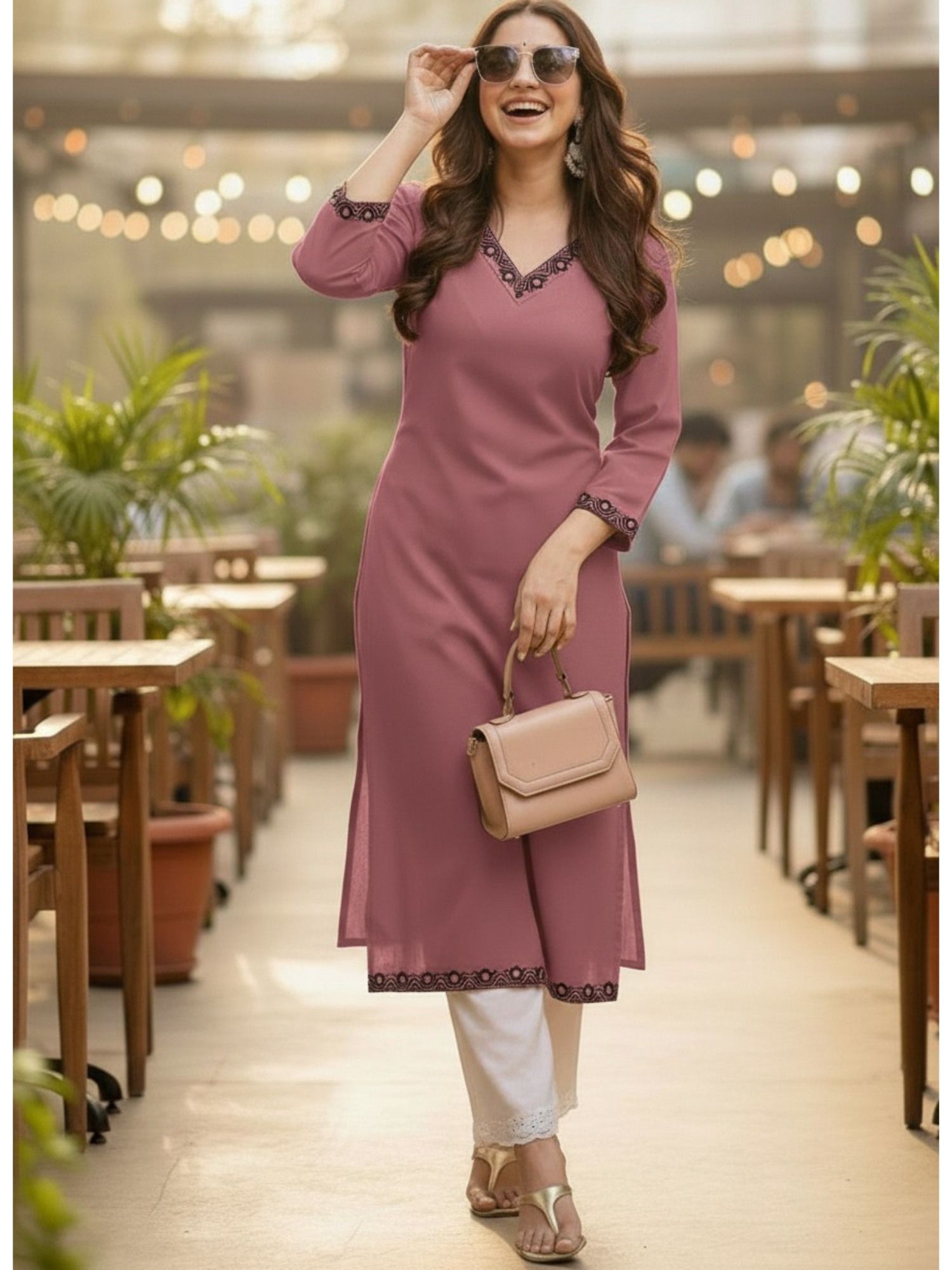 surhi Cotton Solid Kurta-picture-12