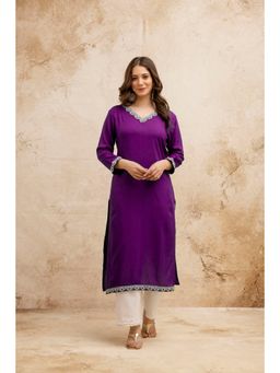 Surhi - Cotton Solid Kurta