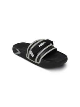 Puma - Softridepro Leadpuff Black Slip On Sliders
