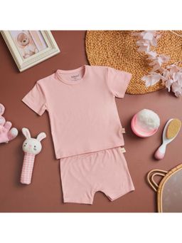 Softsens Baby - Pink Blush Bamboo T-Shirt & Shorts (Set of 2)