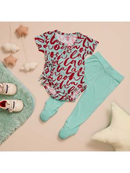 Softsens Baby - Ooh La La Front-Tie Bodysuit & Leggings (Set of 2)