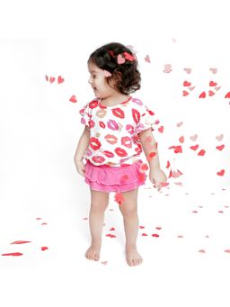 Softsens Baby - Sweet Pink Ruffled Bamboo Bloomer Shorts