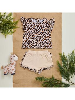 Softsens Baby - Wild Ones Ruffled Bamboo Top & Shorts (Set of 2)