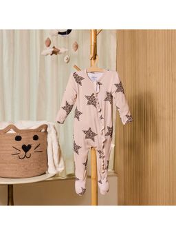 Softsens Baby - Young Star Ruffled Bamboo Zipper Romper