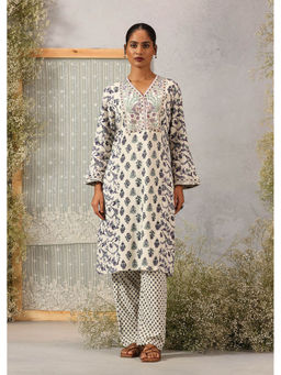 Lakshita - Purple Modal Printed Kurta with Pant