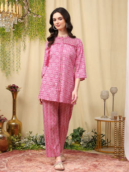 Nayam by lakshita - Abstract Cotton Co-Ord Set