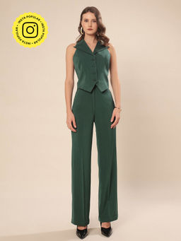 VOLCAPE - Green Dulcie Waistcoat & Pant (Set of 2)