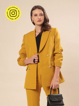 VOLCAPE - Mustard Morgan Blazer