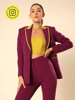 VOLCAPE - Wine Olivia Blazer