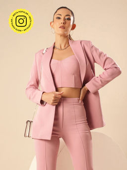 VOLCAPE - Pink Pearl Blazer