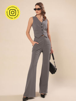 VOLCAPE - Grey Winnie Waistcoat & Pant (Set of 2)