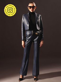 VOLCAPE - Navy Blue Simone Blazer & Pant (Set of 2)