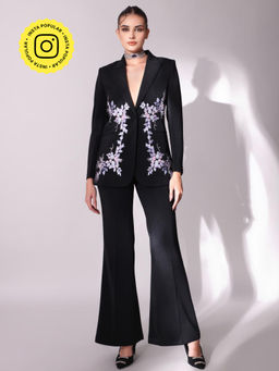 VOLCAPE - Sarah Embellished Blazer with Pant (Set of 2)