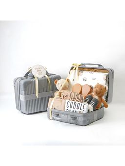 Little Hip Boutique - Twice the Love - Unisex Twin Baby Gift Hamper- Gray