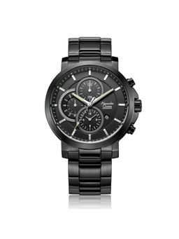 Alexandre Christie - 6350 MCB Chronograph For Men - Jet Black