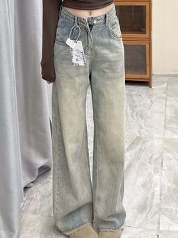 SYKON - High-Waisted Wide-Leg Jeans for Petite Women