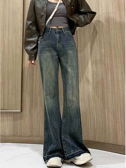 SYKON - Spicy Girl Stretch Petite High-Waisted Flared Pants