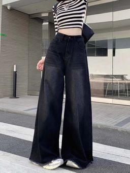 SYKON - Pear-Shaped Body, Loose Slimming Wide-Leg Pants