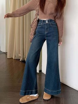 SYKON - Women's Loose Micro Flared Pants Long Pants