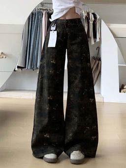 SYKON - High Waist Slim Loose Wide Leg Pants