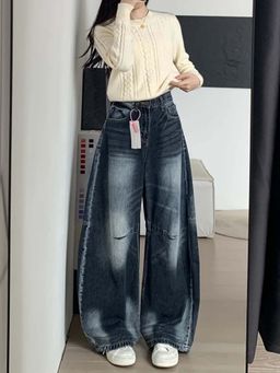 SYKON - High-Waisted Slimming Straight Leg Jeans