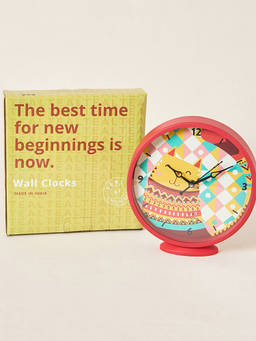 Teal by CHUMBAK - Aztec Cat Table And Wall Clock