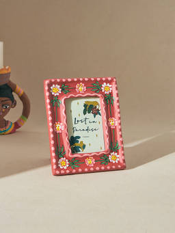 Chumbak - Wild Bloom Paper Mache Photo Frame