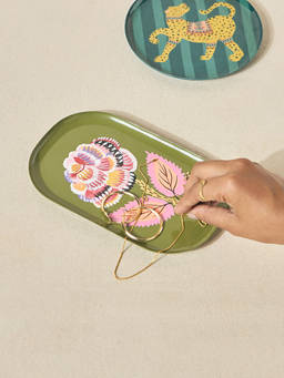 Chumbak - Wildflower Trinket Hand-Painted Tray