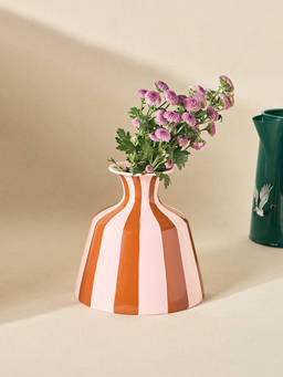 Chumbak - Paradise Stripes Hand-Painted Vase