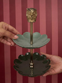 Chumbak - Wise Owl 2-Tier Jewellery Holder