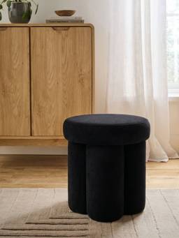 Mason Home - Black Derby Pouffe